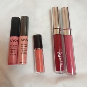 NYX & Colourpop Lip bundle - 5 lip balm & gloss